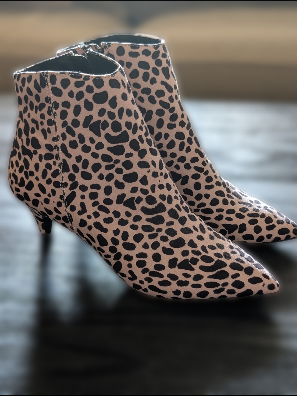 Women's Dr. Scholl's Leopard Print Pointed Toe Ankle Boots